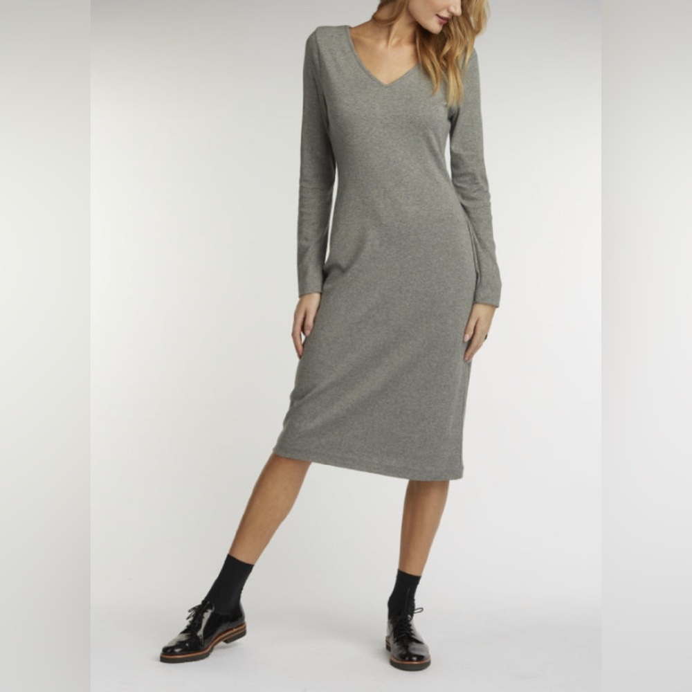Indigenous Charcoal Long Sleeve Dress